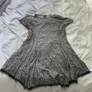 Black and cream floral sundress